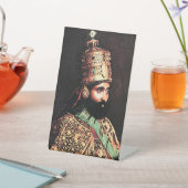 Jah Rastafari Haile Selassie Rasta Reggae Roots  Reclamebord Met Voetstuk (Insitu)