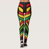 Jah Rastafari Irie Jamaican Rasta Leggings (Achterkant)
