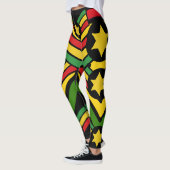 Jah Rastafari Irie Jamaican Rasta Leggings (Links)