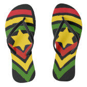 Jah Rastafari Jamaican Reggae Teenslippers (Voetbed)