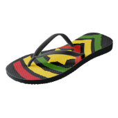 Jah Rastafari Jamaican Reggae Teenslippers (Schuin)