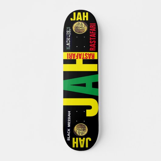 JAH RASTAFARI JMT 7 3/4" Skateboard Deck (Voorkant)