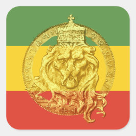Jah Rastafari Leeuw van Juda Sticker