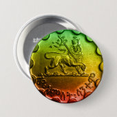 Jah Rastafari Leeuw van Judah Pins Ronde Button 7,6 Cm (Voorkant /achterkant)