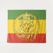 Jah Rastafari Lion Judah Wall Tapestry Wandkleed (Voorkant (horizontaal))