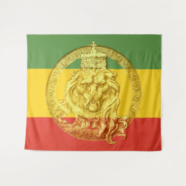 Jah Rastafari Lion Judah Wall Tapestry Wandkleed
