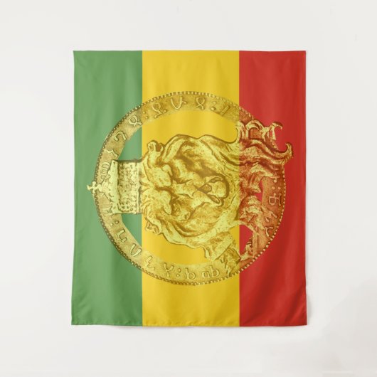 Jah Rastafari Lion Judah Wall Tapestry Wandkleed (Voorkant)