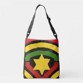 Jah Rastafari Over Design Cross Body Bag Crossbody Tas (Achterkant)