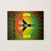 Jah Rastafari Peace Sign Selassie I Legpuzzel (Horizontaal)