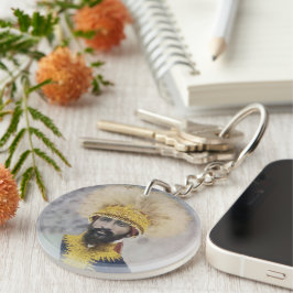 Jah Rastafari Rasta Livity INI One Love Roots  - H Sleutelhanger