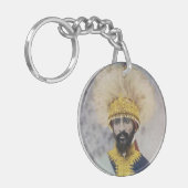 Jah Rastafari Rasta Livity INI One Love Roots  - H Sleutelhanger (Voorkant Links)