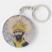 Jah Rastafari Rasta Livity INI One Love Roots  - H Sleutelhanger (Achterkant)
