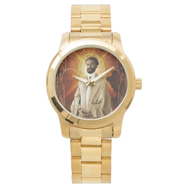 Jah Rastafari Rasta Livity INI One Love Roots  Horloge (Voorkant)