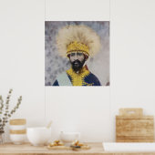 Jah Rastafari Rasta Livity INI One Love Roots  Poster (Keuken)