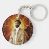 Jah Rastafari Rasta Livity INI One Love Roots  Sleutelhanger (Achterkant)