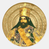 Jah Rastafari Sticker Selassie I Rasta Reggae (Voorkant)