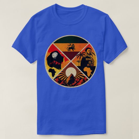 Jah Rastafari Zion Land T-shirt (Design voorkant)