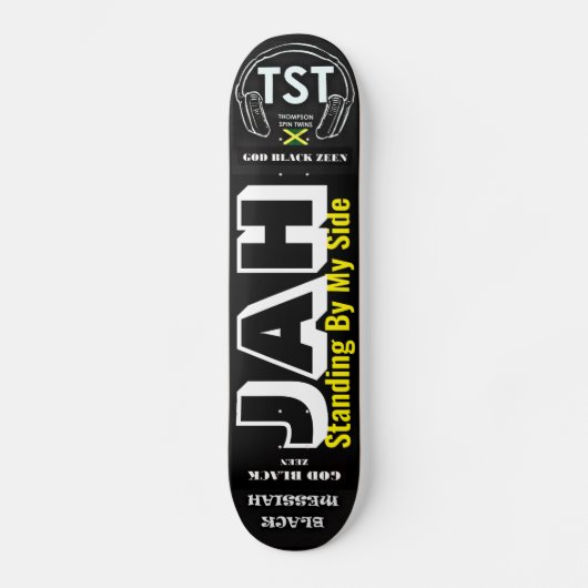 JAH STAAT AAN MIJN KANT Skateboard (Voorkant)