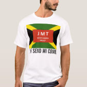 JAH STUUR ME MEE. Heren Basic T-Shirt (Voorkant)
