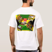 JAH STUUR ME MEE. Heren Basic T-Shirt (Achterkant)