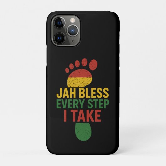 Jah Zegen Elke Stap Die Ik Neem Rasta Case-Mate iPhone Case (Achterkant)