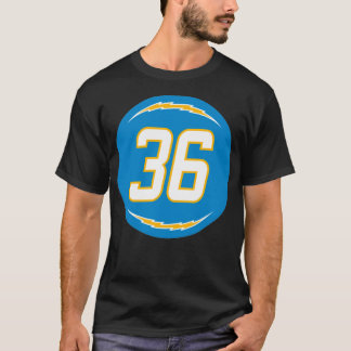 Jahleel Addae Nummer 36 Jersey Los Angeles Charger T-shirt