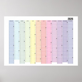 Jahreskalender 2026 poster