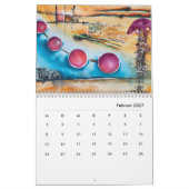 Jahreskalender 2027 "Abstrakt" Kalender (Feb 2027)