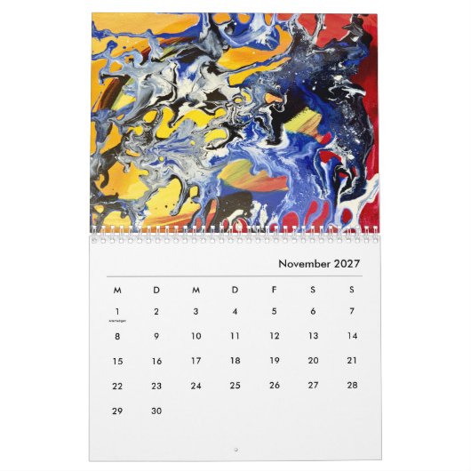 Jahreskalender 2027 "Abstrakt" Kalender (Nov 2027)