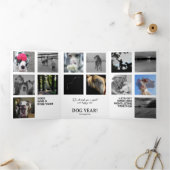 Jahresrückblick Fotos Karte Drieluik Wenskaart (Binnen)