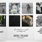 Jahresrückblick Fotos Karte Drieluik Wenskaart (Binnenkant midden)