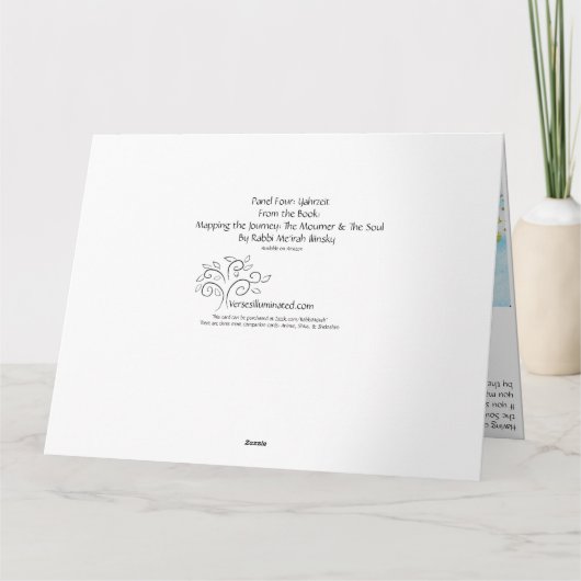 Jahrtzeit: De reis in kaart brengen: Rouwende en Z (Achterkant)