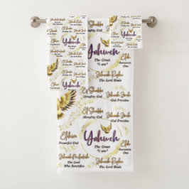 Jahweh Handdoekenset-Pesach Geschenken Bad Handdoek