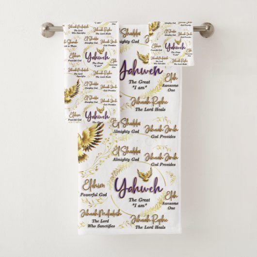 Jahweh Handdoekenset-Pesach Geschenken Bad Handdoek (Insitu)
