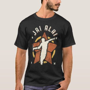 Jai Alai Vintage Retro Klassieke Sport T-shirt
