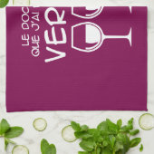 J'ai besoin de verres theedoek (Gevouwen)