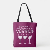 J'ai besoin de verres tote bag (Achterkant)