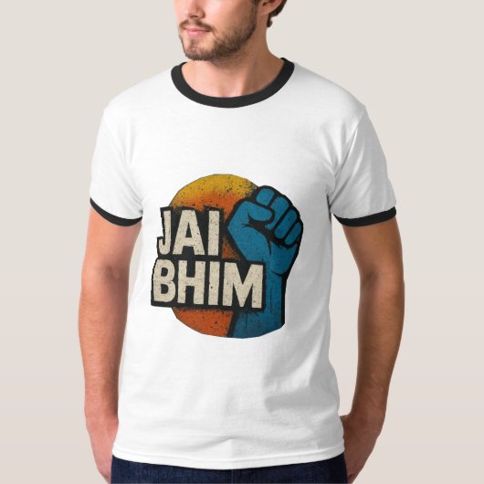 Jai Bhim | Educate Agitate Organize  T-shirt (Voorkant)