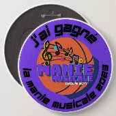 J'ai gagné 2023-toets ronde button 6,0 cm (Voorkant /achterkant)