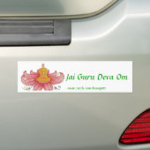 Jai Guru Deva OM-bumpersticker Bumpersticker (Op auto)
