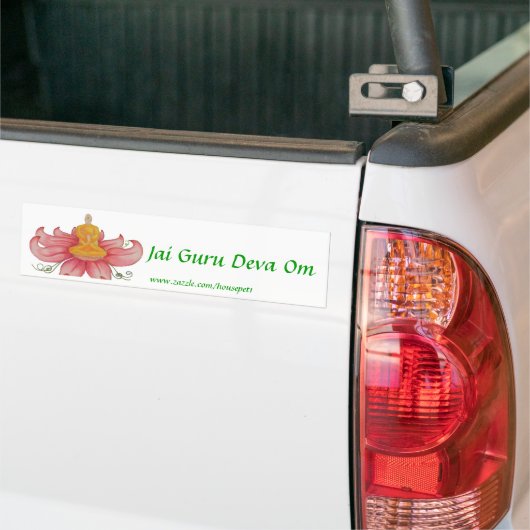 Jai Guru Deva OM-bumpersticker Bumpersticker (Op Truck)
