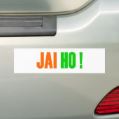 JAI HO! Bumpersticker (Op auto)