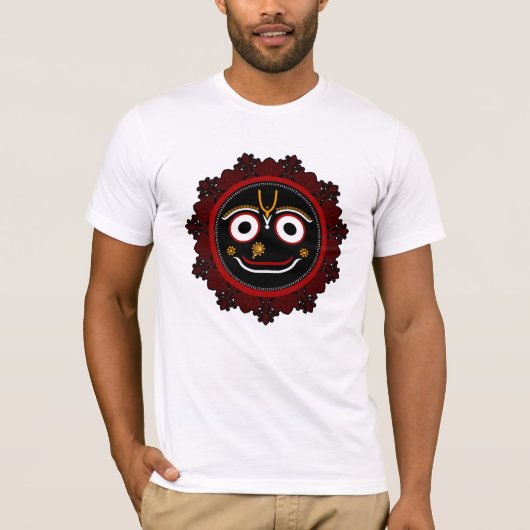 Jai Jagannath - Krishna art T-shirt (Voorkant)