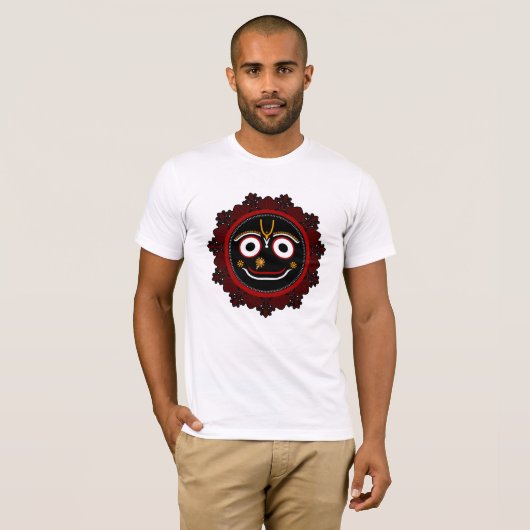 Jai Jagannath - Krishna art T-shirt (Voorkant volledig)