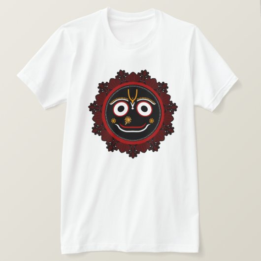 Jai Jagannath - Krishna kunst T-shirt (Design voorkant)