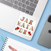 Jai Mata Di – De zegeningen van de Goddelijke Moed Sticker (Laptop met iPhone)