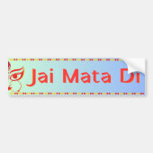 "Jai Mata Di" Maa Durga Hindu Bumpersticker (Voorkant)