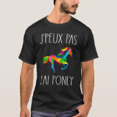 Jai Poney J'peux pas J'ai Poney Costume Woman Humo T-shirt (Voorkant)