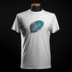 Jai Shree Krishnas Peacock Feather T-shirt