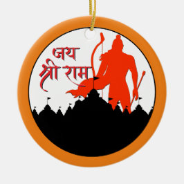 Jai Shree Ram Pran Pratishtha Keramisch Ornament